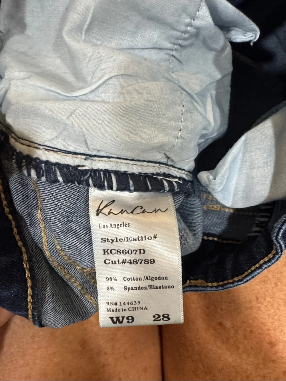 Kancan cutoff Distressed Denim Shorts - Blue